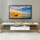 Modern Luxury Custom TV Cabinet Marble Top 3 Drawer TV Stand